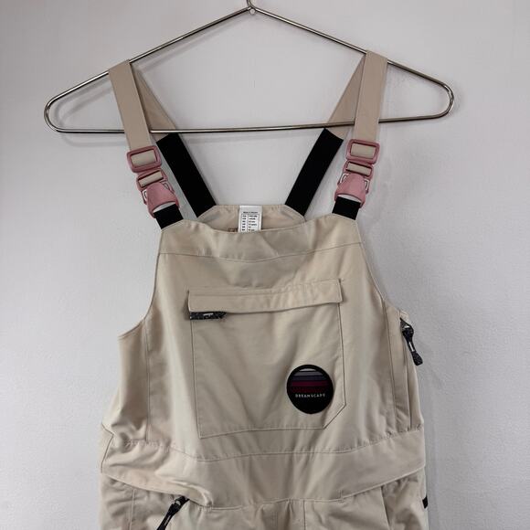 DECATHLON Dreamscape SNB BIB 500 Beige Girls Jumpsuit Salopettes Size 12 NEW - Picture 3 of 11